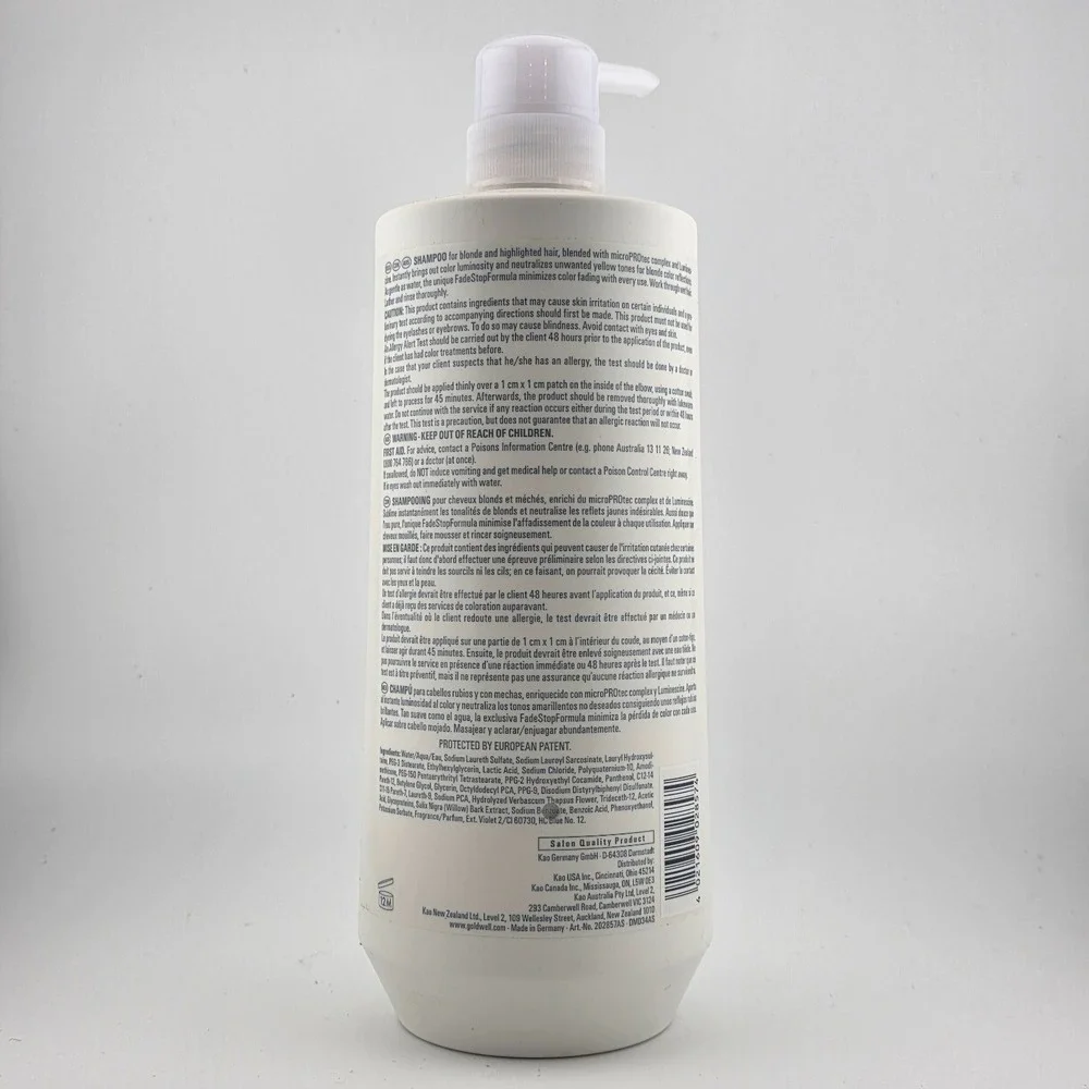 GOLDWELL Blondes & Highlights Shampoo Anti-Yellow 33.8 fl oz / 1 L‎